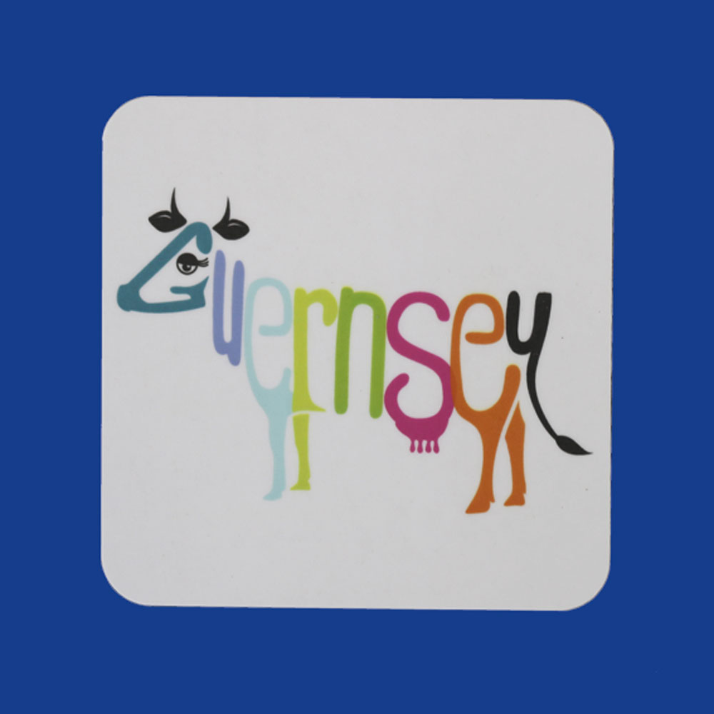 Guernsey Word Coaster by Jill Vaudin